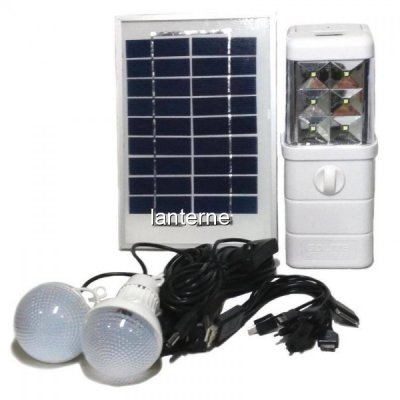 Kit de Iluminat si Alimentare cu Incarcare Solara si 220V GDLITE GD8024