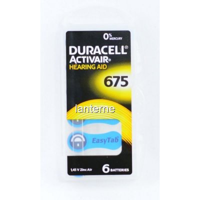 Set 6 Baterii pentru Aparate Auditive Duracell PR312 9D011 XXM