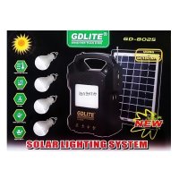 Kit Panou Solar 18W Cu Lanterna 4 Becuri Si RadioFM Gdlite GD8025 12V4Ah